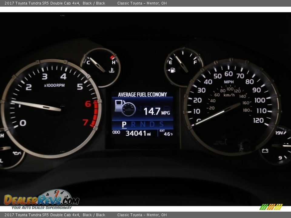 2017 Toyota Tundra SR5 Double Cab 4x4 Black / Black Photo #8