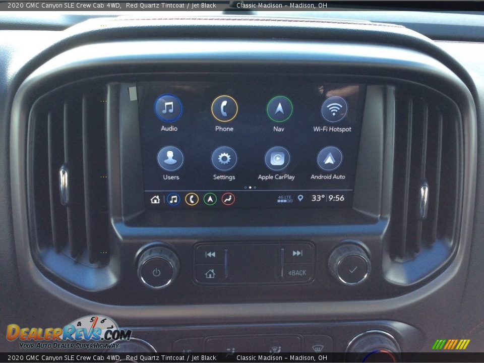 2020 GMC Canyon SLE Crew Cab 4WD Red Quartz Tintcoat / Jet Black Photo #14