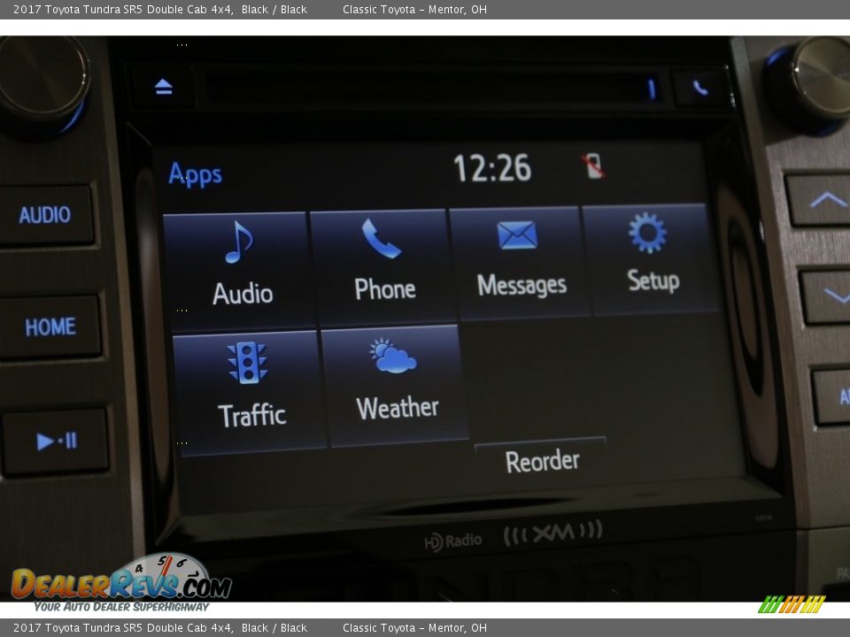 2017 Toyota Tundra SR5 Double Cab 4x4 Black / Black Photo #12
