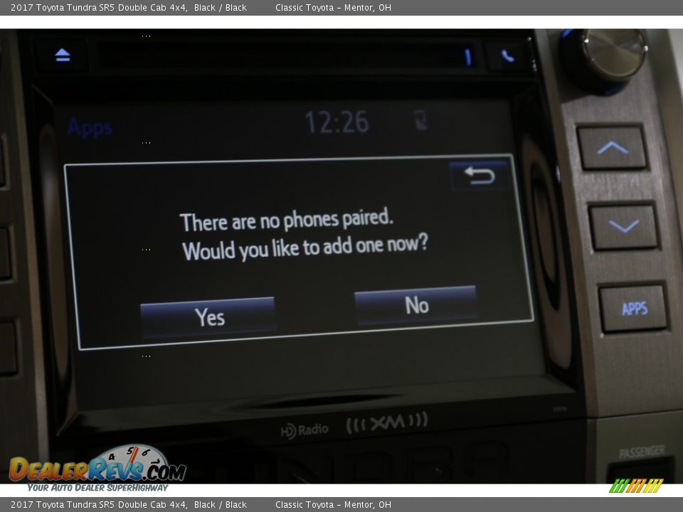 2017 Toyota Tundra SR5 Double Cab 4x4 Black / Black Photo #13