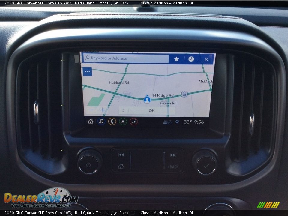 2020 GMC Canyon SLE Crew Cab 4WD Red Quartz Tintcoat / Jet Black Photo #20