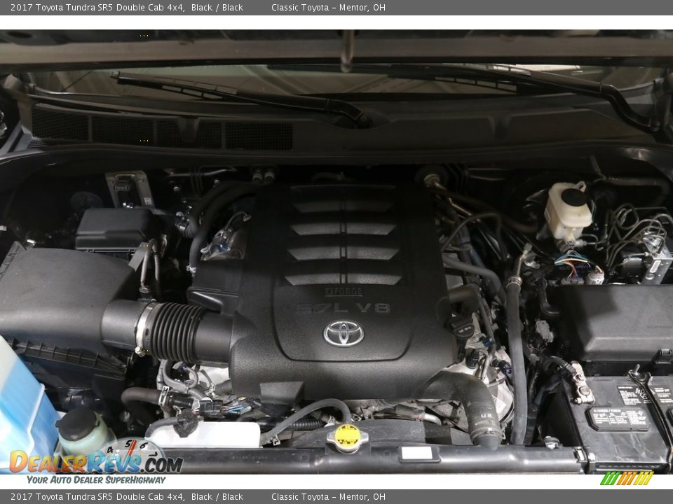 2017 Toyota Tundra SR5 Double Cab 4x4 Black / Black Photo #20