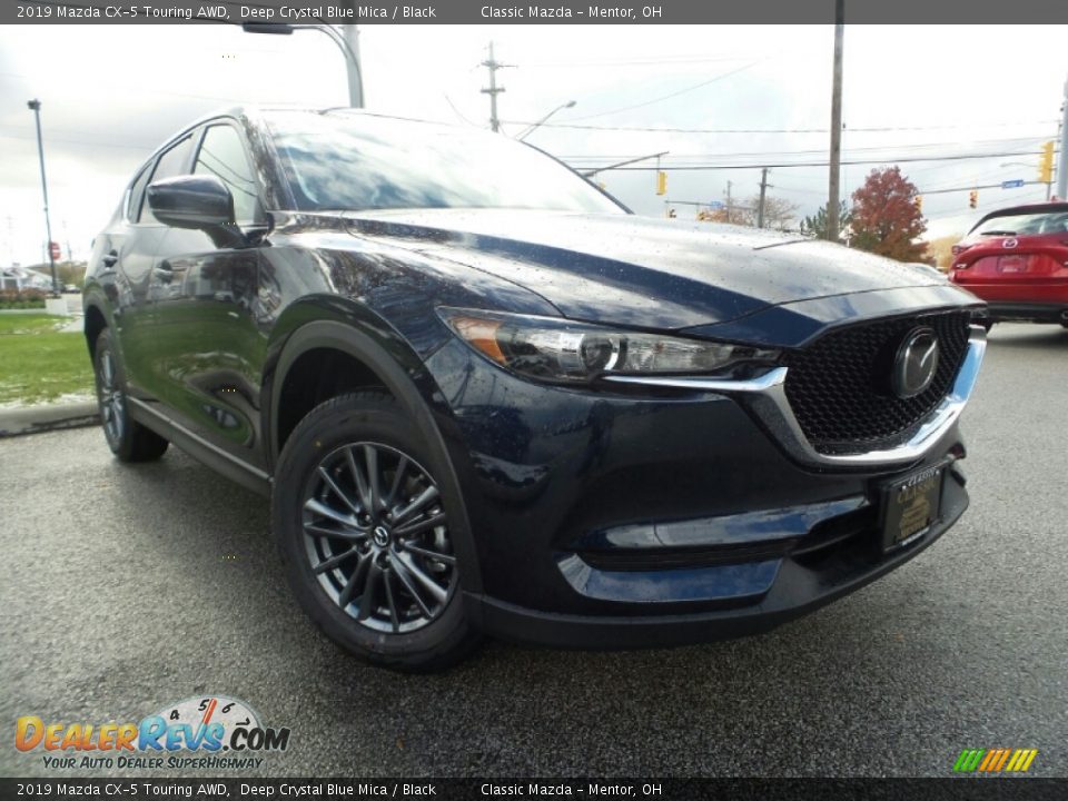2019 Mazda CX-5 Touring AWD Deep Crystal Blue Mica / Black Photo #1