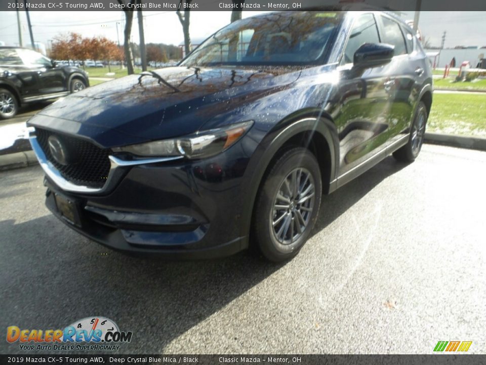 2019 Mazda CX-5 Touring AWD Deep Crystal Blue Mica / Black Photo #3