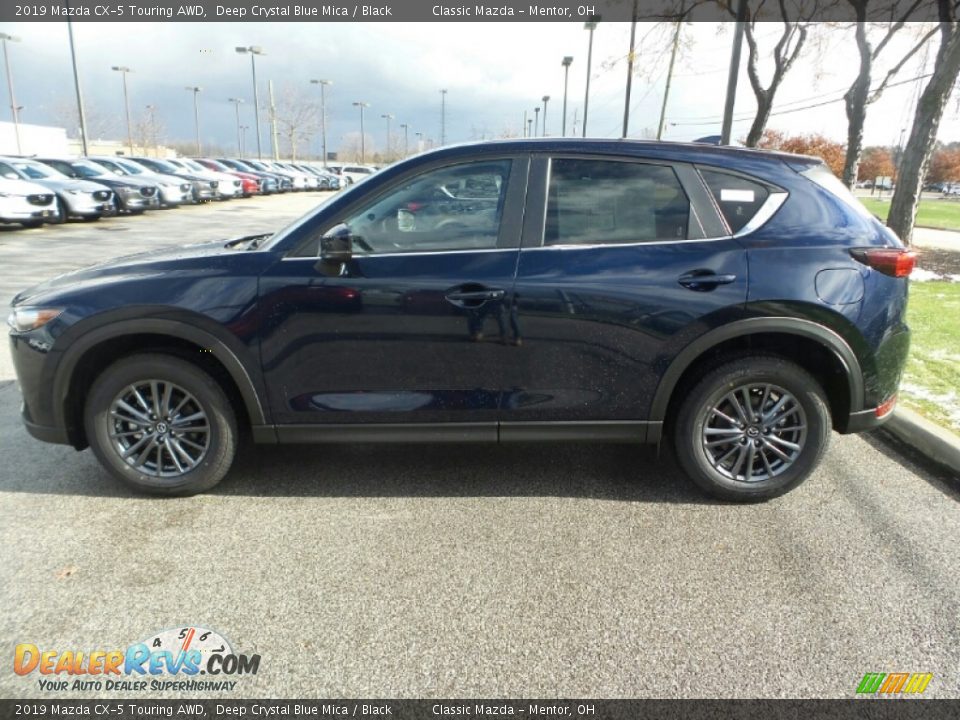 2019 Mazda CX-5 Touring AWD Deep Crystal Blue Mica / Black Photo #4