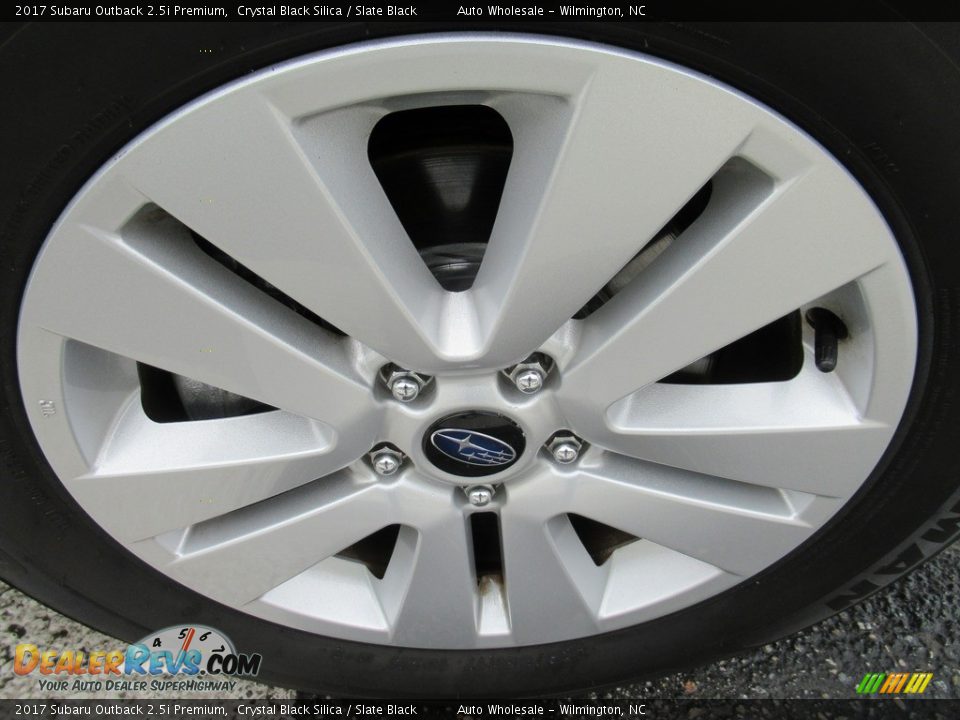 2017 Subaru Outback 2.5i Premium Crystal Black Silica / Slate Black Photo #7