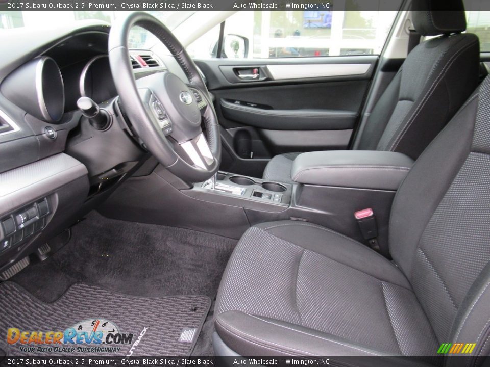 2017 Subaru Outback 2.5i Premium Crystal Black Silica / Slate Black Photo #11