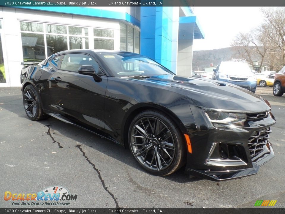 Black 2020 Chevrolet Camaro ZL1 Coupe Photo #2