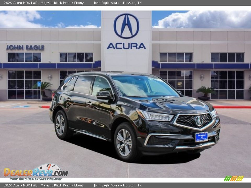 2020 Acura MDX FWD Majestic Black Pearl / Ebony Photo #1