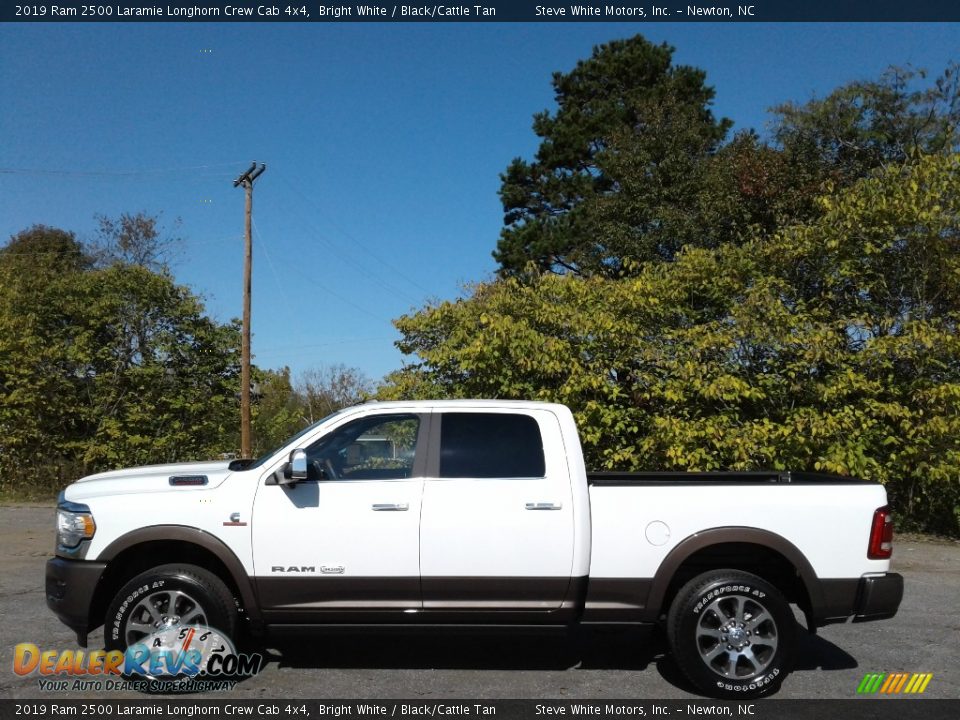 2019 Ram 2500 Laramie Longhorn Crew Cab 4x4 Bright White / Black/Cattle Tan Photo #1