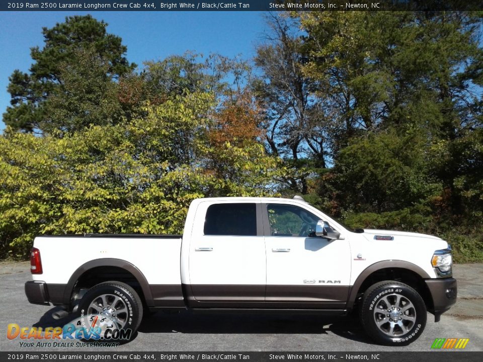 Bright White 2019 Ram 2500 Laramie Longhorn Crew Cab 4x4 Photo #5