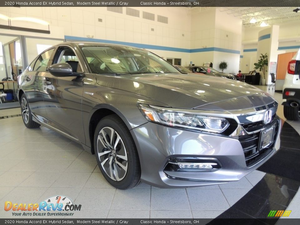2020 Honda Accord EX Hybrid Sedan Modern Steel Metallic / Gray Photo #3