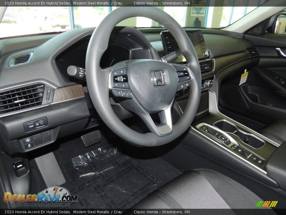2020 Honda Accord EX Hybrid Sedan Modern Steel Metallic / Gray Photo #11