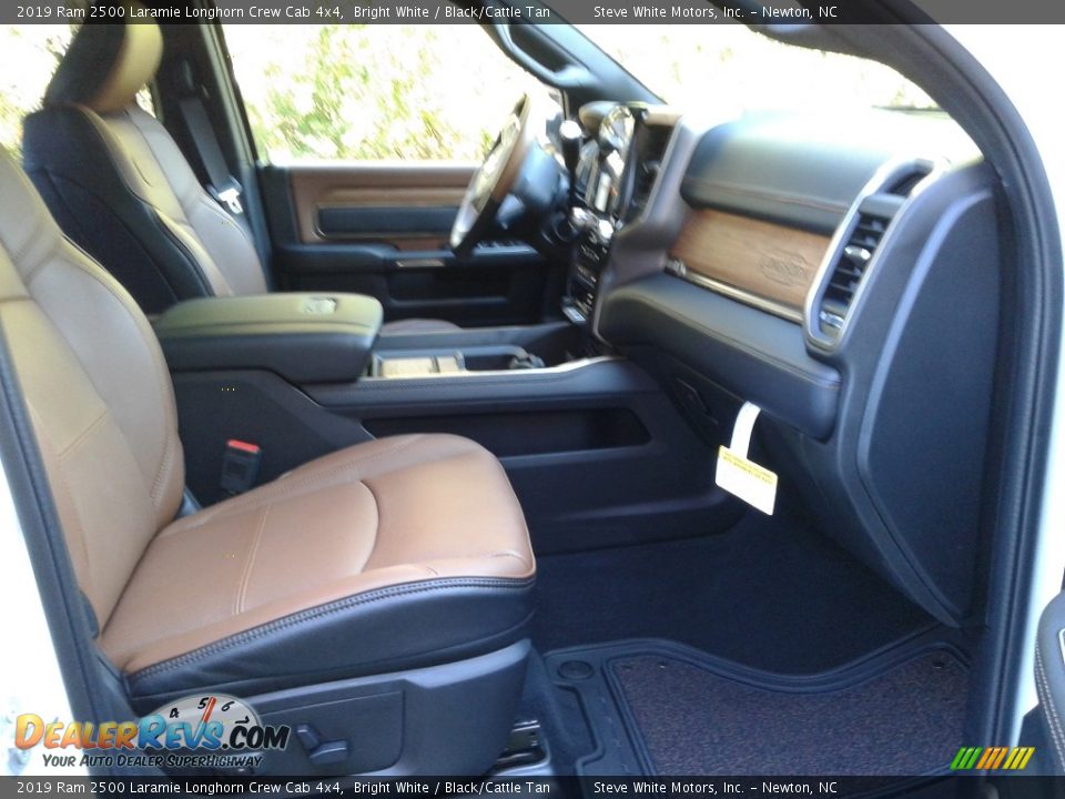 2019 Ram 2500 Laramie Longhorn Crew Cab 4x4 Bright White / Black/Cattle Tan Photo #14