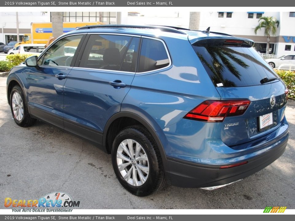 2019 Volkswagen Tiguan SE Stone Blue Metallic / Titan Black Photo #6