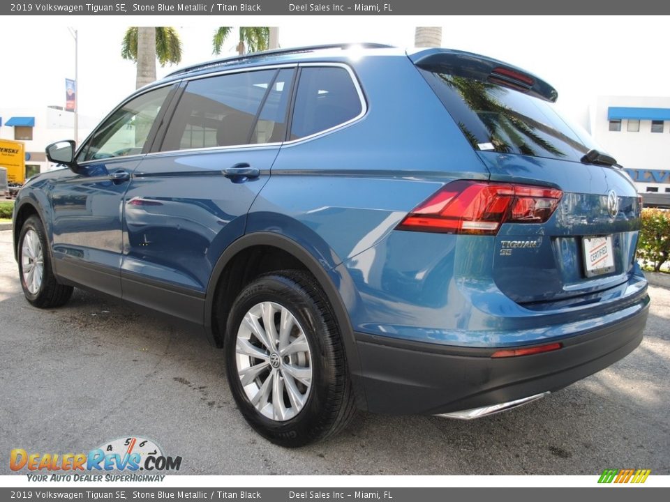 2019 Volkswagen Tiguan SE Stone Blue Metallic / Titan Black Photo #7