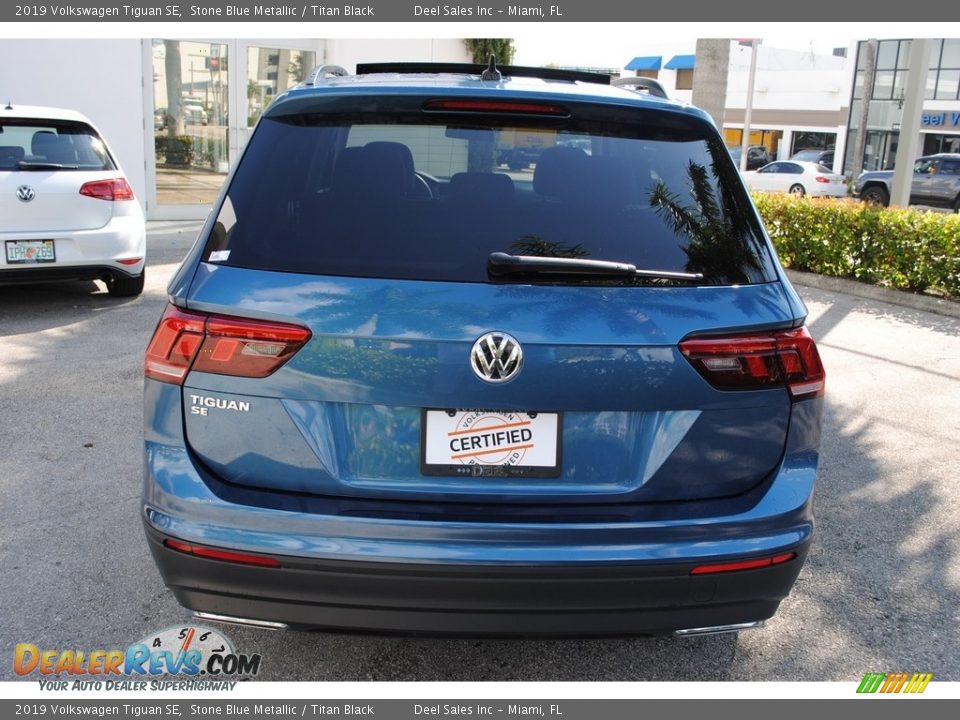 2019 Volkswagen Tiguan SE Stone Blue Metallic / Titan Black Photo #8