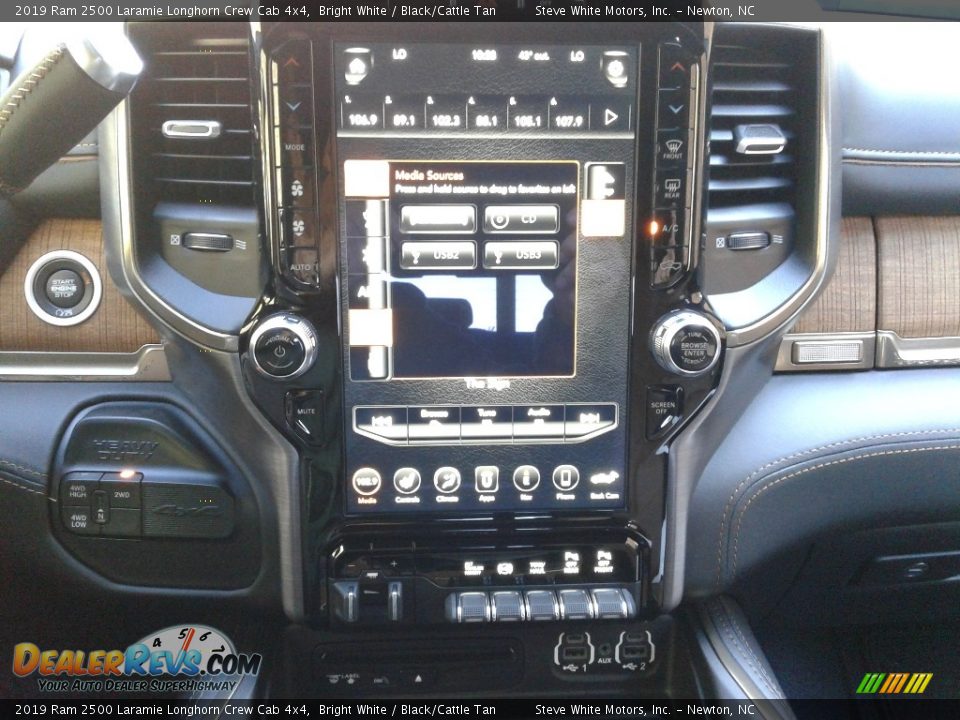 2019 Ram 2500 Laramie Longhorn Crew Cab 4x4 Bright White / Black/Cattle Tan Photo #19