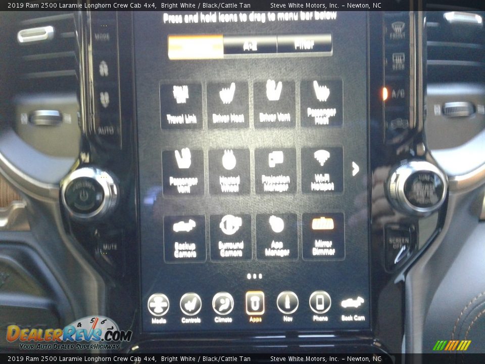 2019 Ram 2500 Laramie Longhorn Crew Cab 4x4 Bright White / Black/Cattle Tan Photo #25