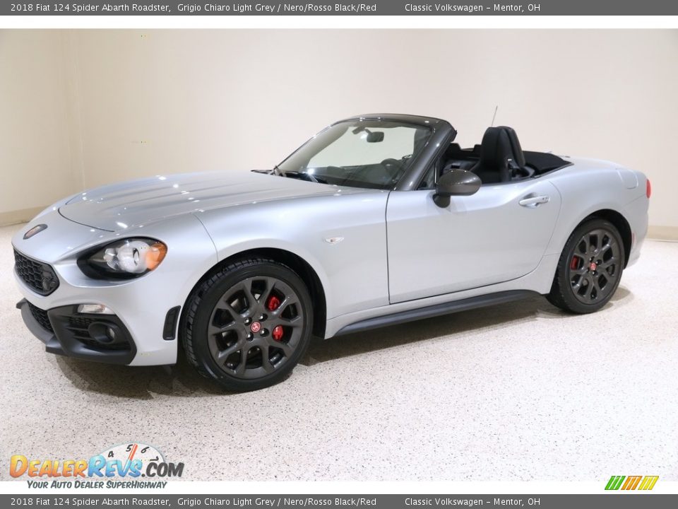 Grigio Chiaro Light Grey 2018 Fiat 124 Spider Abarth Roadster Photo #4