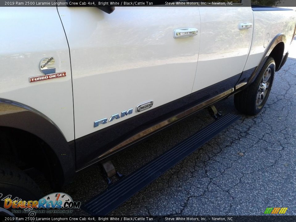 2019 Ram 2500 Laramie Longhorn Crew Cab 4x4 Bright White / Black/Cattle Tan Photo #33