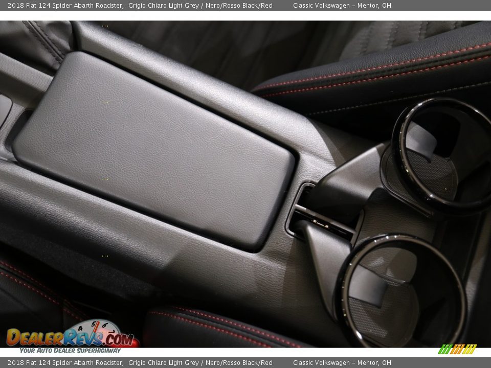 2018 Fiat 124 Spider Abarth Roadster Grigio Chiaro Light Grey / Nero/Rosso Black/Red Photo #14