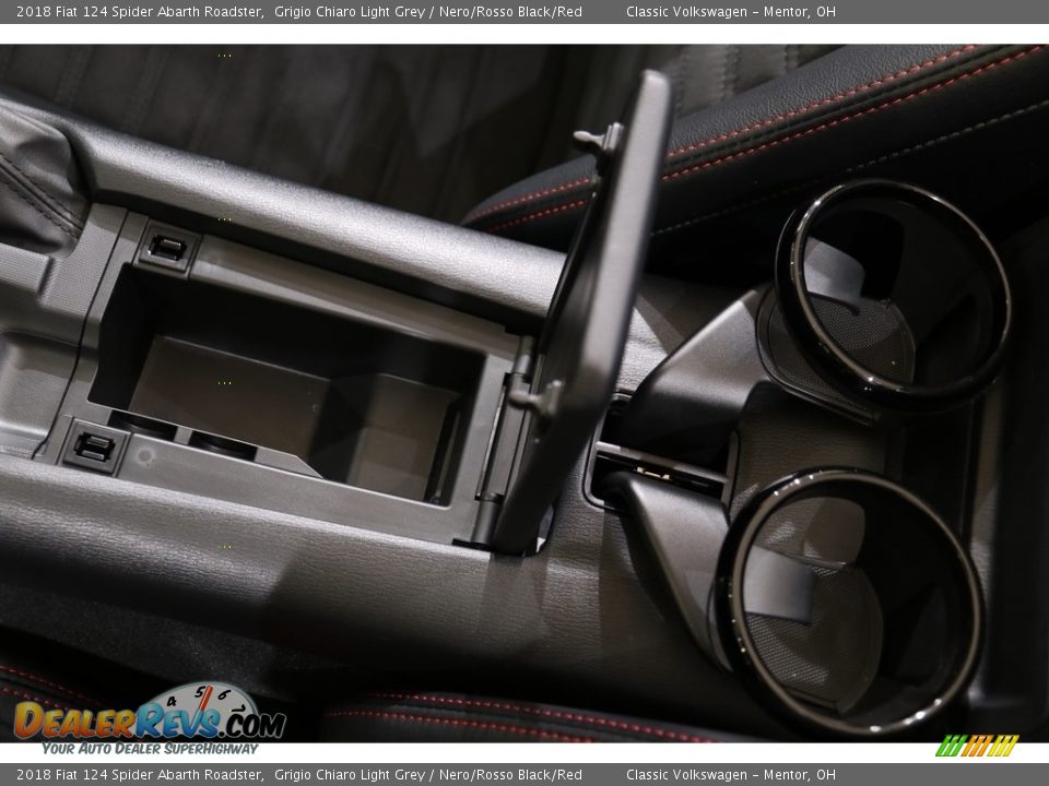 2018 Fiat 124 Spider Abarth Roadster Grigio Chiaro Light Grey / Nero/Rosso Black/Red Photo #15