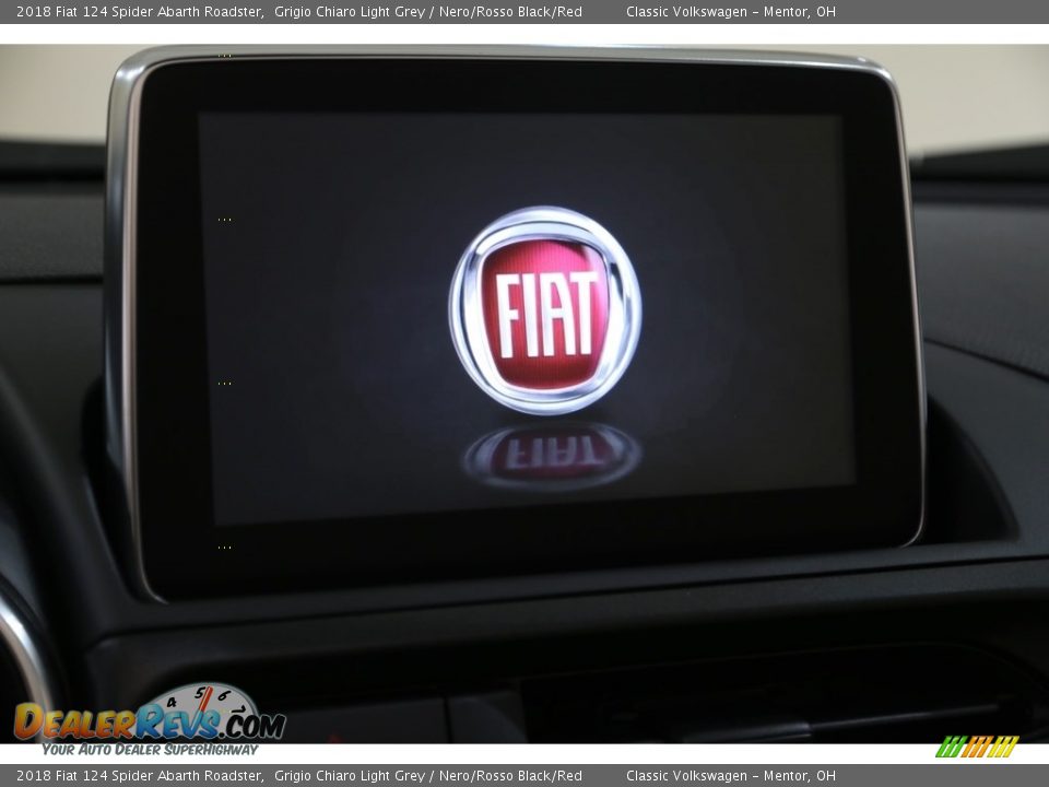 2018 Fiat 124 Spider Abarth Roadster Grigio Chiaro Light Grey / Nero/Rosso Black/Red Photo #17