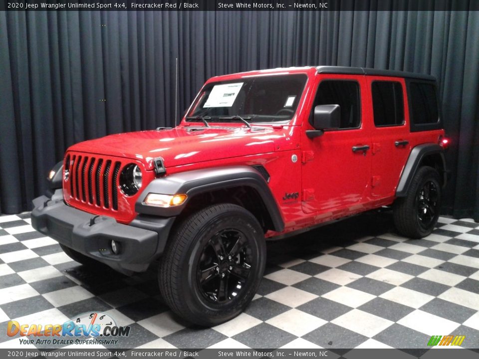 2020 Jeep Wrangler Unlimited Sport 4x4 Firecracker Red / Black Photo #2