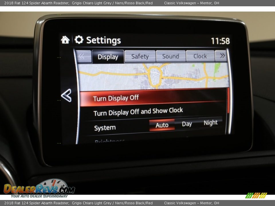 2018 Fiat 124 Spider Abarth Roadster Grigio Chiaro Light Grey / Nero/Rosso Black/Red Photo #23