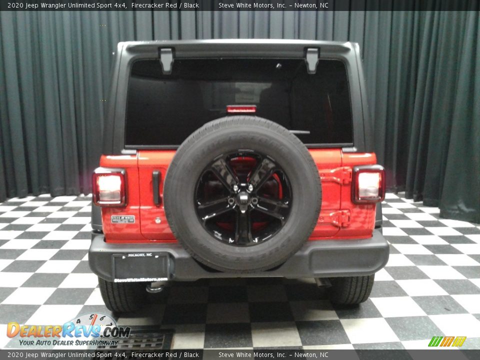 2020 Jeep Wrangler Unlimited Sport 4x4 Firecracker Red / Black Photo #7