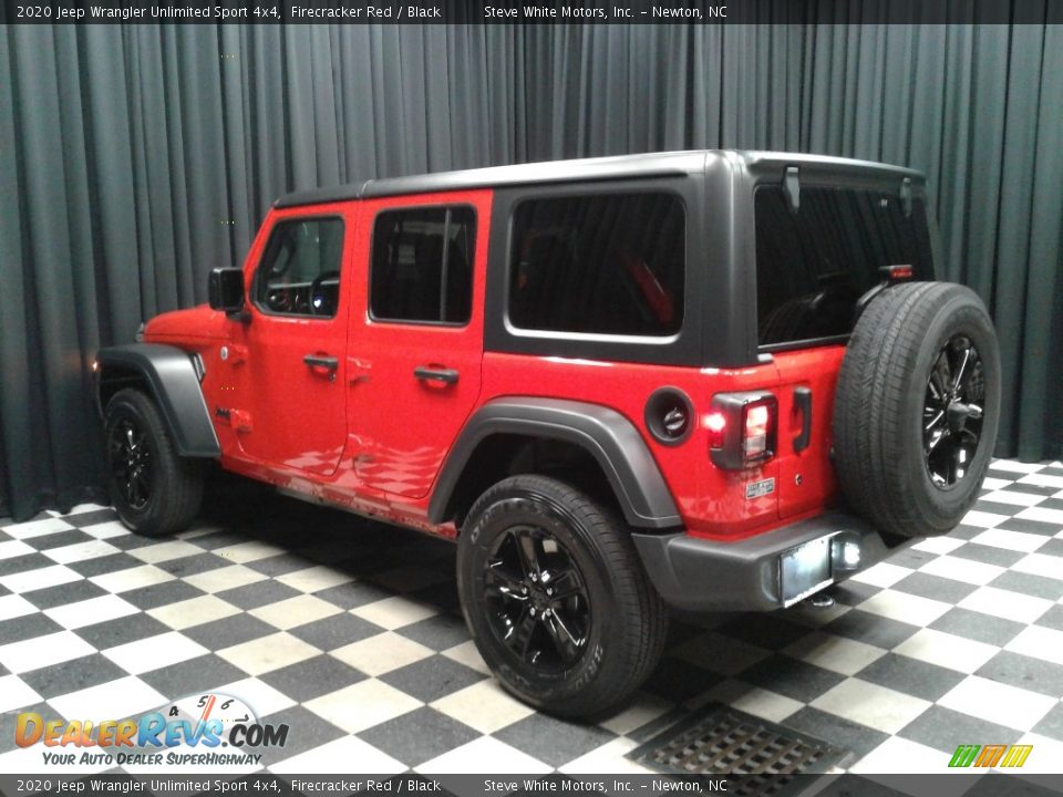 2020 Jeep Wrangler Unlimited Sport 4x4 Firecracker Red / Black Photo #8