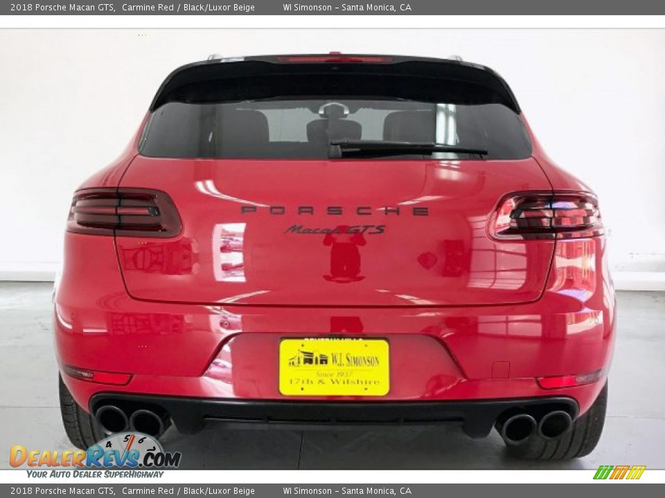 2018 Porsche Macan GTS Carmine Red / Black/Luxor Beige Photo #3