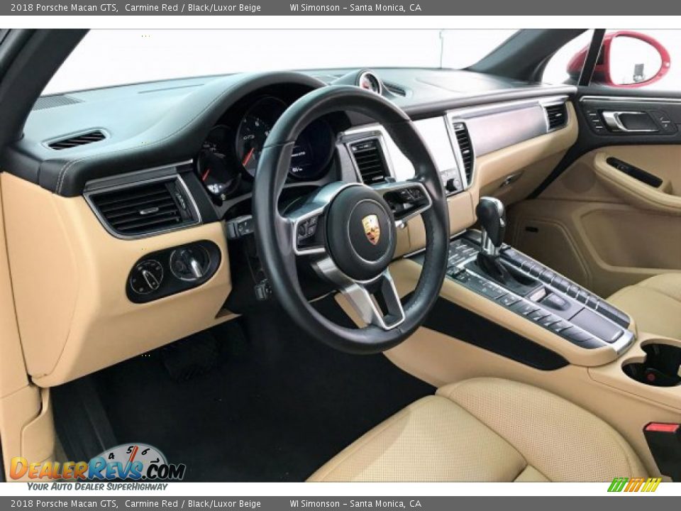 Black/Luxor Beige Interior - 2018 Porsche Macan GTS Photo #22