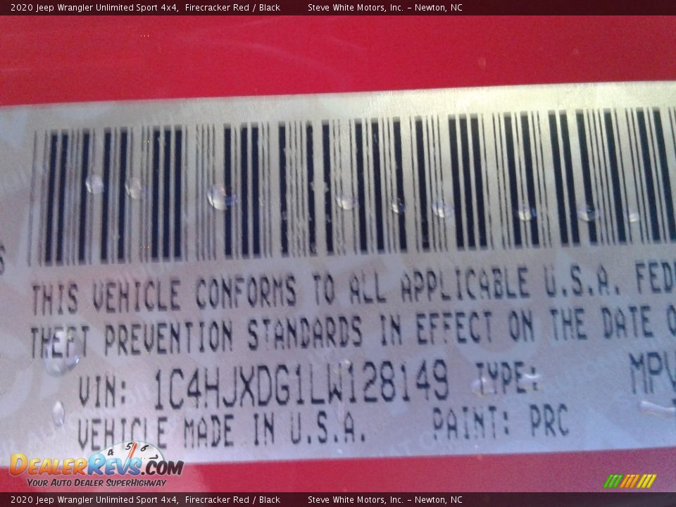 2020 Jeep Wrangler Unlimited Sport 4x4 Firecracker Red / Black Photo #27