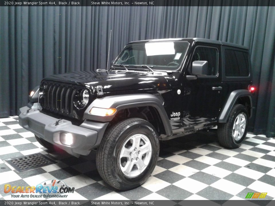 2020 Jeep Wrangler Sport 4x4 Black / Black Photo #2