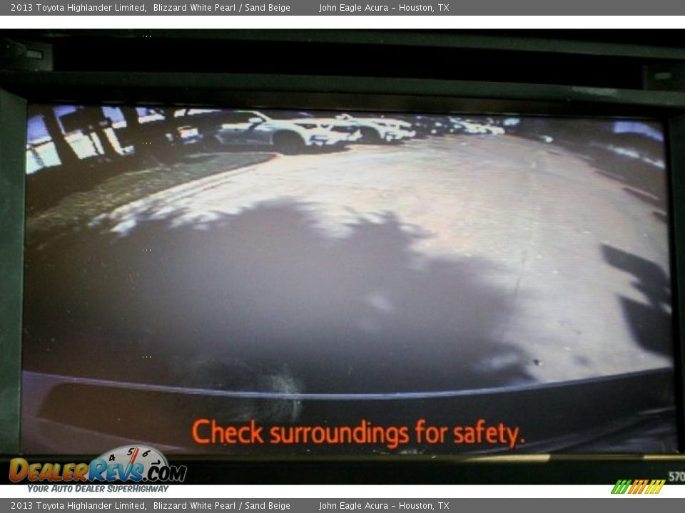2013 Toyota Highlander Limited Blizzard White Pearl / Sand Beige Photo #36