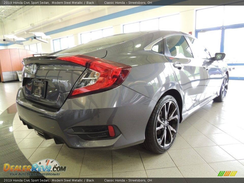 2019 Honda Civic Sport Sedan Modern Steel Metallic / Black Photo #5