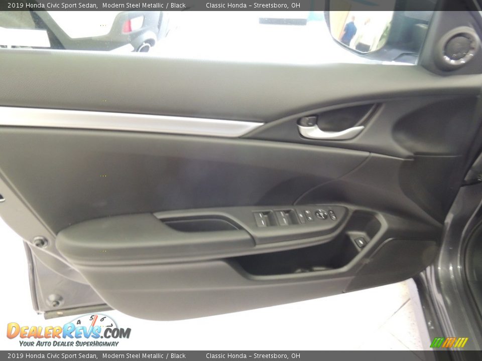 2019 Honda Civic Sport Sedan Modern Steel Metallic / Black Photo #9