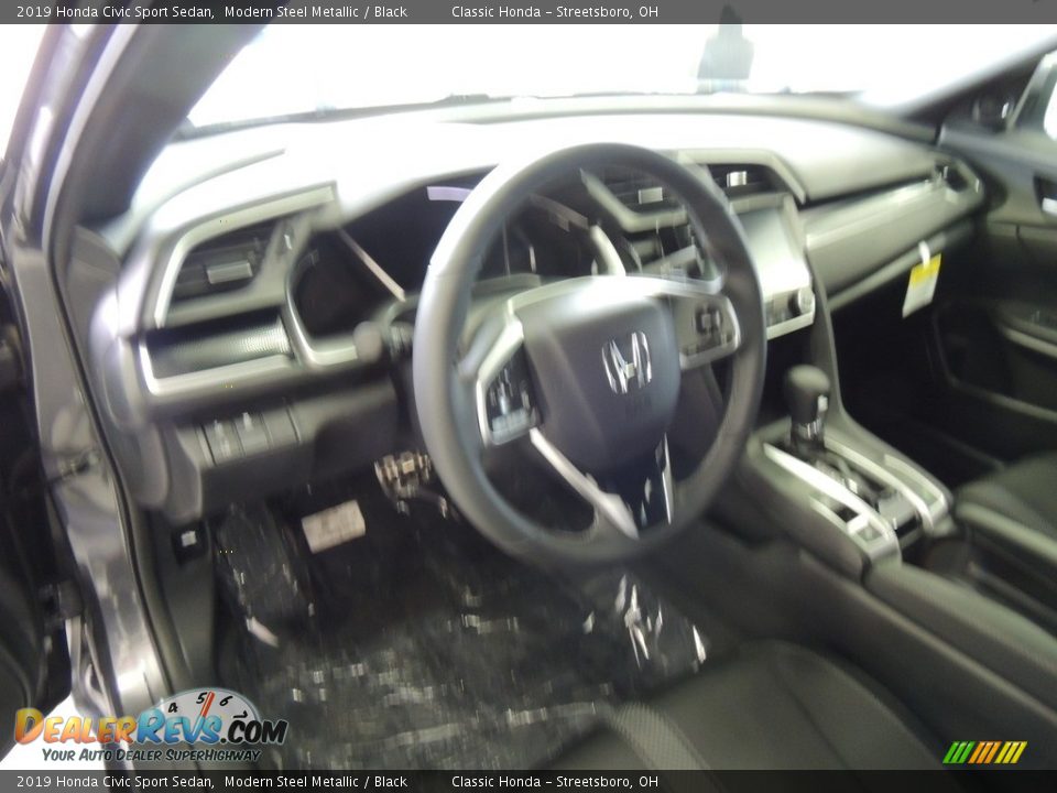 2019 Honda Civic Sport Sedan Modern Steel Metallic / Black Photo #11