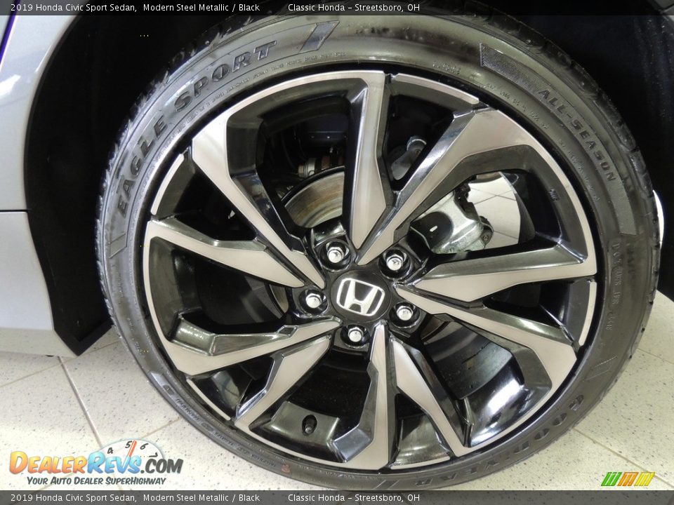 2019 Honda Civic Sport Sedan Modern Steel Metallic / Black Photo #20