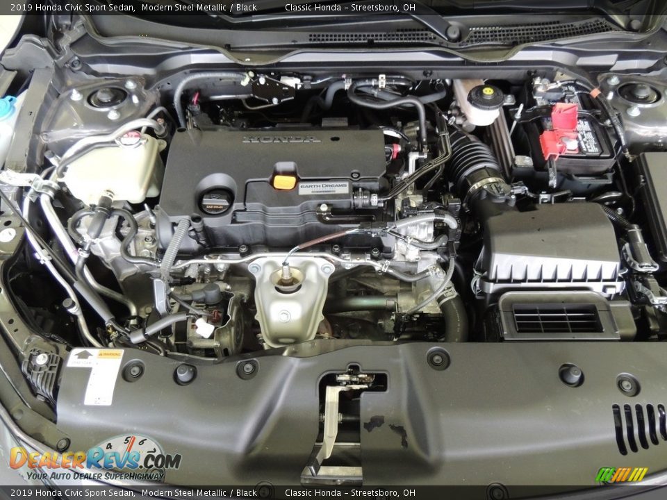 2019 Honda Civic Sport Sedan Modern Steel Metallic / Black Photo #21