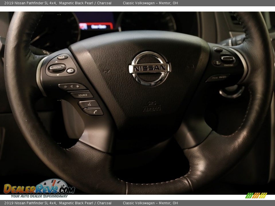 2019 Nissan Pathfinder SL 4x4 Magnetic Black Pearl / Charcoal Photo #7