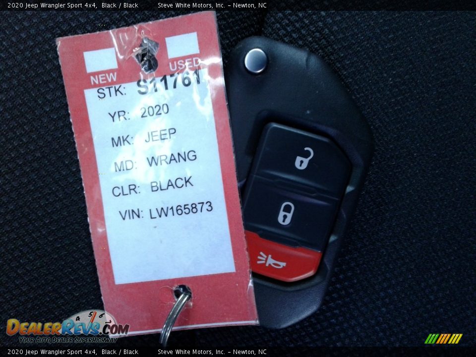2020 Jeep Wrangler Sport 4x4 Black / Black Photo #25