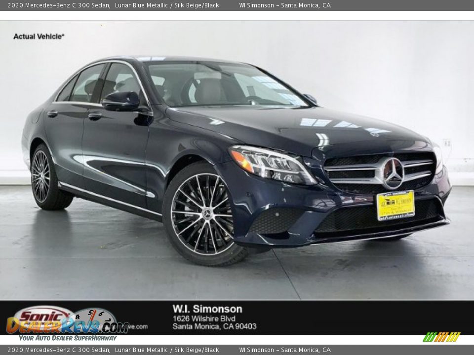 2020 Mercedes-Benz C 300 Sedan Lunar Blue Metallic / Silk Beige/Black Photo #1