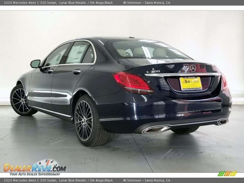 2020 Mercedes-Benz C 300 Sedan Lunar Blue Metallic / Silk Beige/Black Photo #2