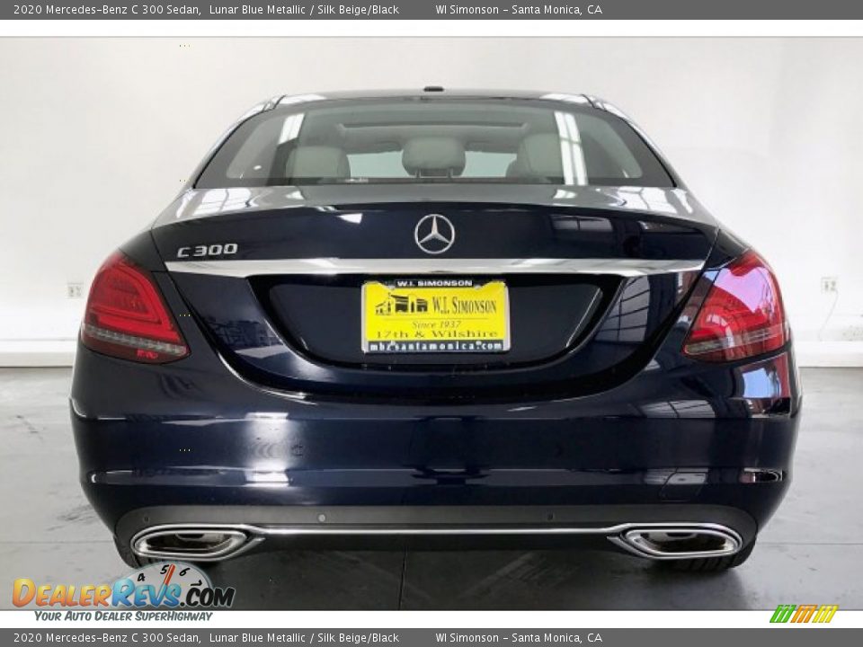 2020 Mercedes-Benz C 300 Sedan Lunar Blue Metallic / Silk Beige/Black Photo #3