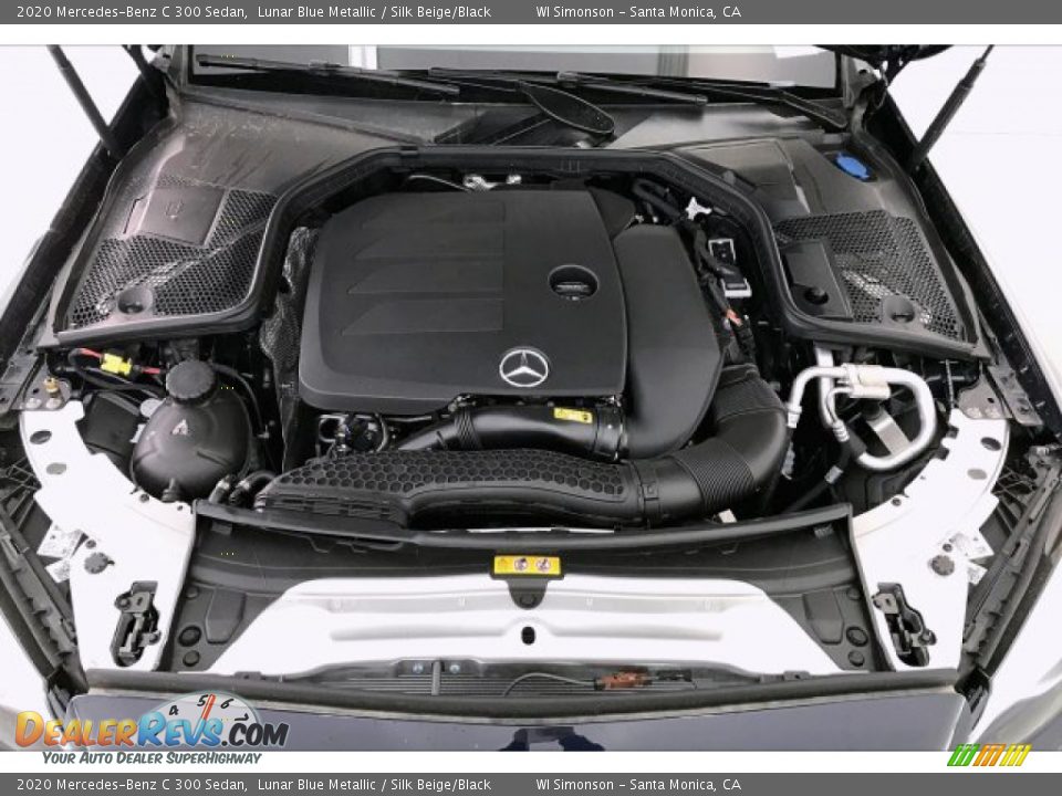 2020 Mercedes-Benz C 300 Sedan Lunar Blue Metallic / Silk Beige/Black Photo #8
