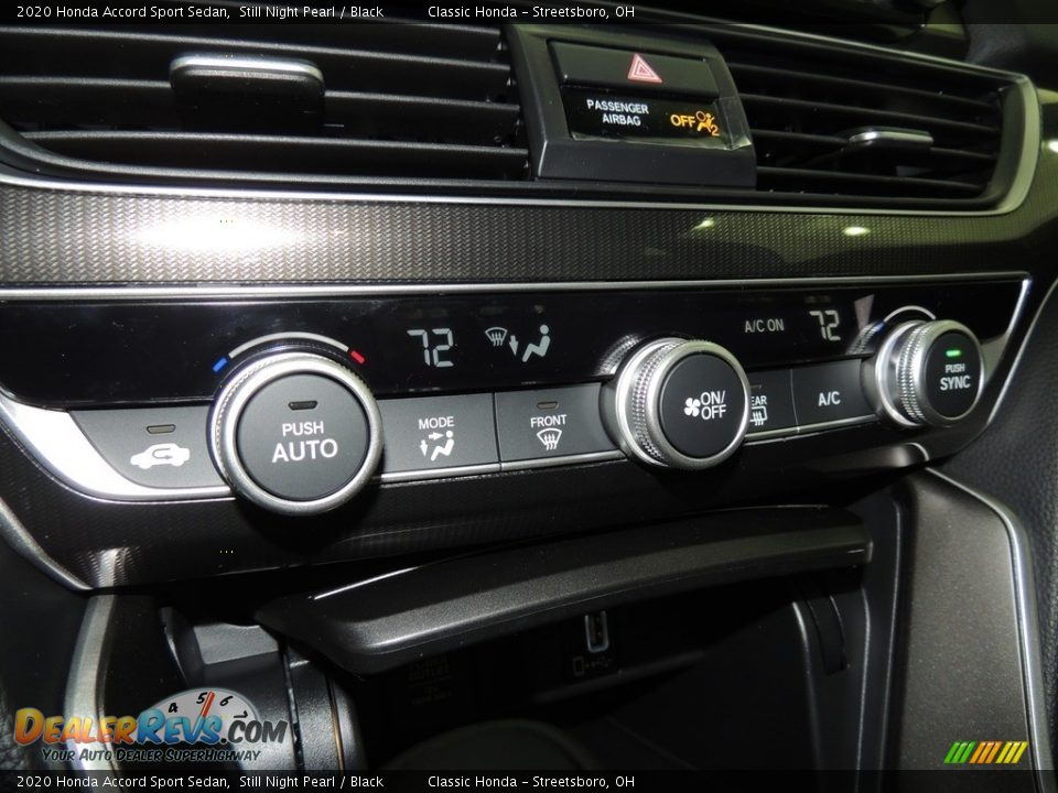 2020 Honda Accord Sport Sedan Still Night Pearl / Black Photo #17