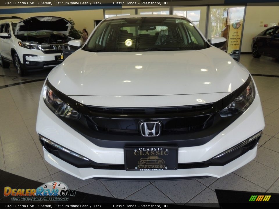 2020 Honda Civic LX Sedan Platinum White Pearl / Black Photo #2
